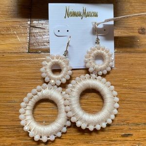 Neiman Marcus Circle drop earrings
